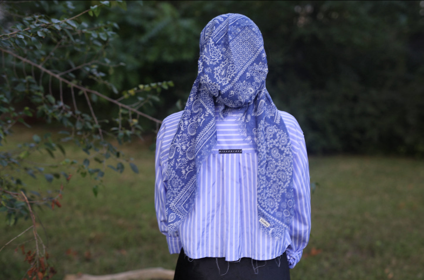 Paisley Scarf Blue