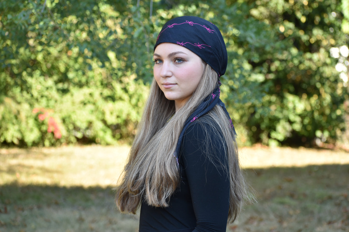 Abstract Ribbon Head Scarf