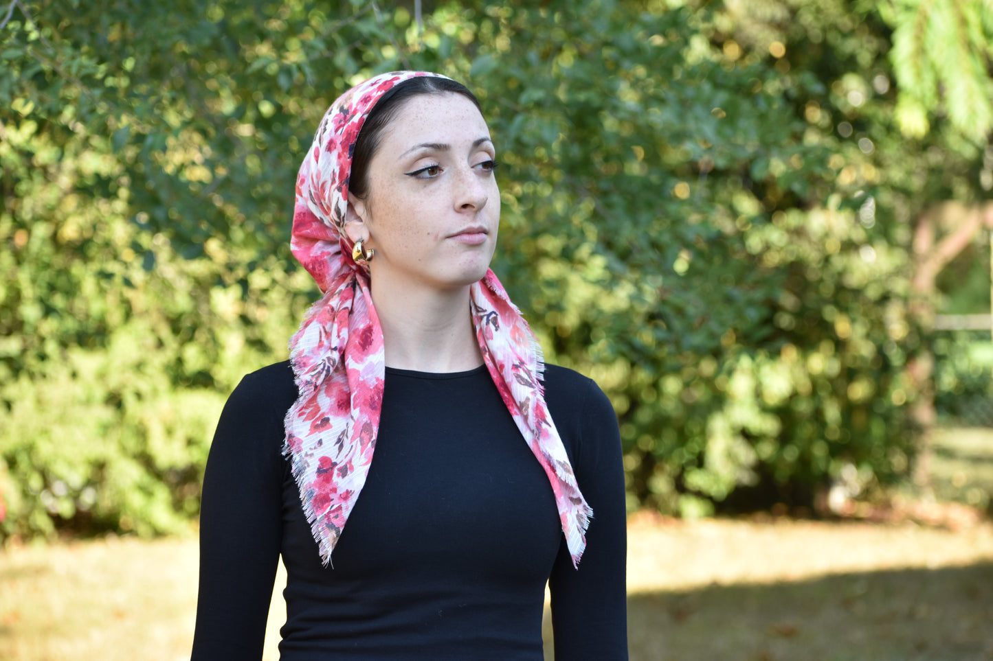 Flora Head Scarf Pink