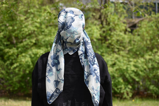Butterfly Meadow Head Scarf