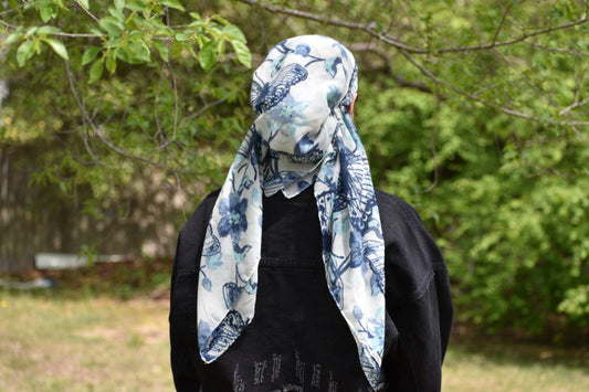 Butterfly Meadow Head Scarf