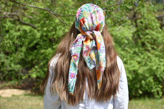 Poppy Head Scarf