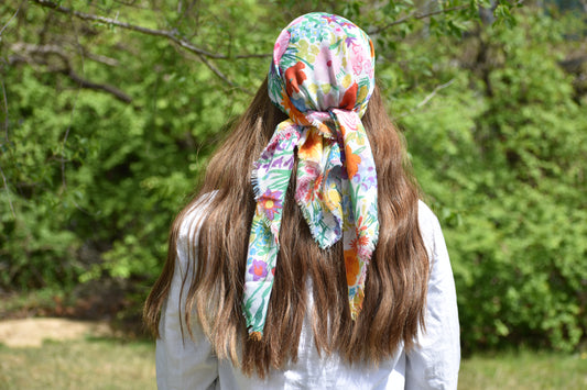 Poppy Head Scarf