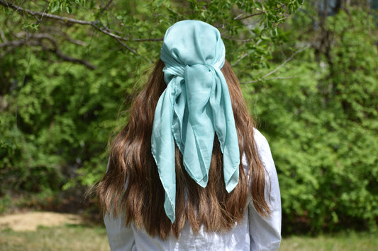 Turquoise Head Scarf
