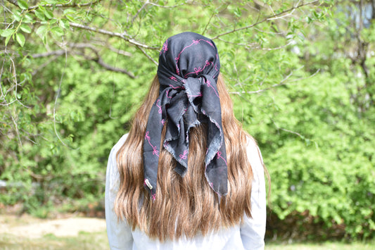 Abstract Ribbon Head Scarf